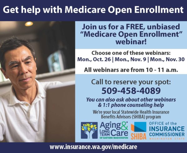 Join us for a Free, unbiased "Medicare Open Enrollment" webinar!
