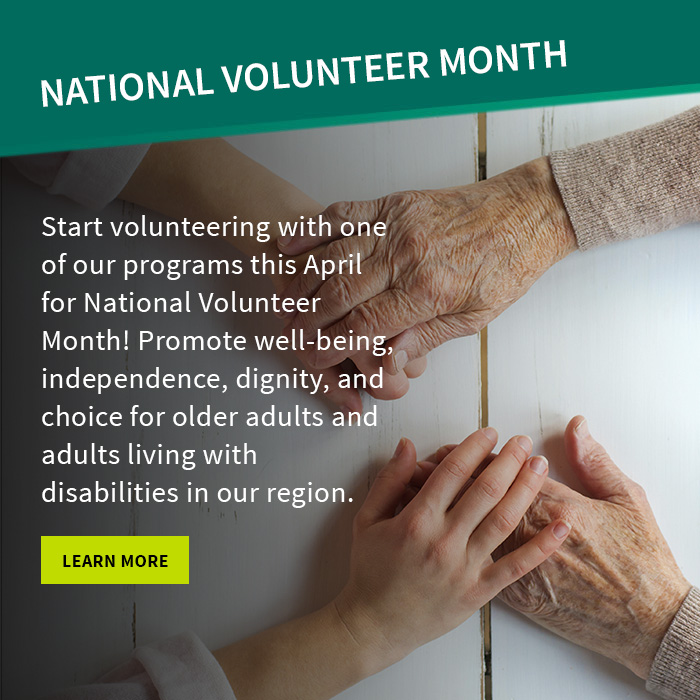 National Volunteer Month banner