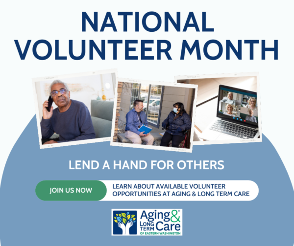 National Volunteer Month Image, join our team!